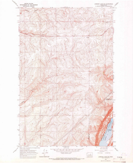 1965 Jameson Lake, WA - Washington - USGS Topographic Map