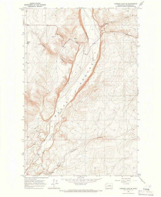 1965 Jameson Lake, WA - Washington - USGS Topographic Map v2