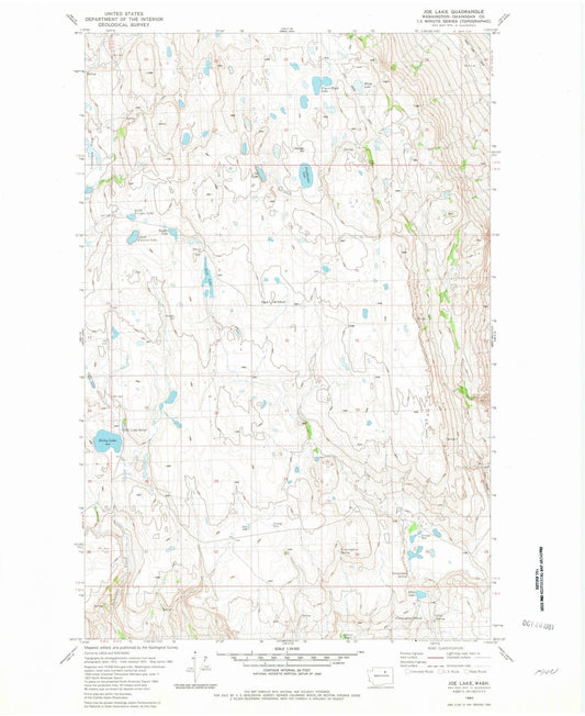 1980 Joe Lake, WA - Washington - USGS Topographic Map