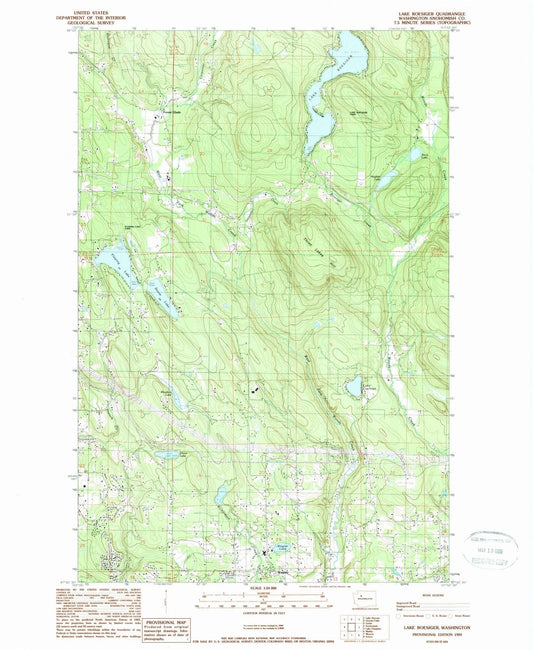 1989 Lake Roesiger, WA - Washington - USGS Topographic Map