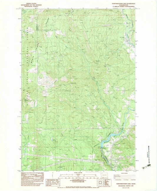 1983 Northwestern Lake, WA - Washington - USGS Topographic Map