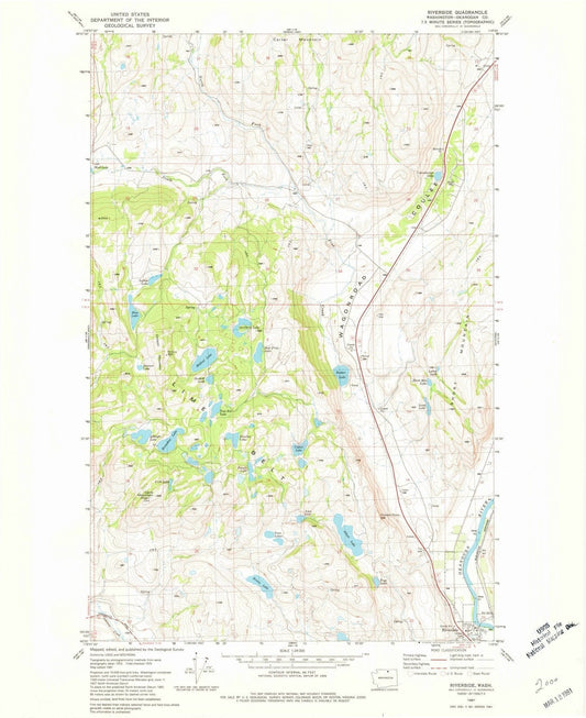 1981 Riverside, WA - Washington - USGS Topographic Map