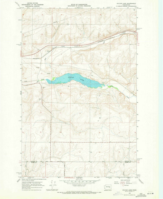 1968 Sylvan Lake, WA - Washington - USGS Topographic Map