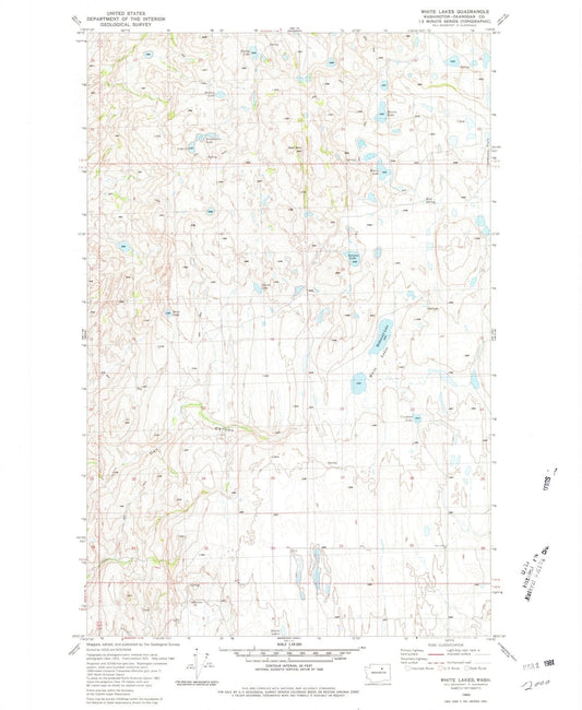 1980 White Lakes, WA - Washington - USGS Topographic Map