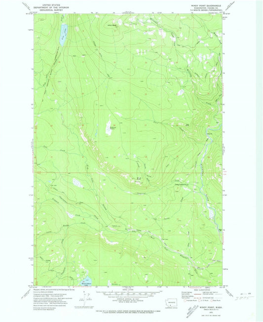 1970 Windy Point, WA - Washington - USGS Topographic Map