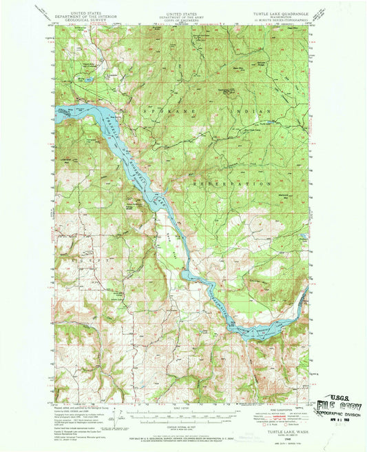 1948 Turtle Lake, WA - Washington - USGS Topographic Map