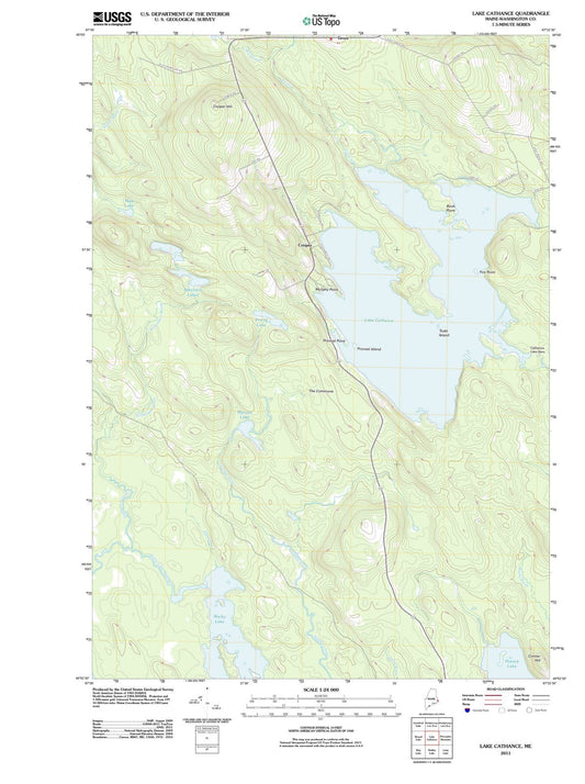 2011 Lake Cathance, ME - Maine - USGS Topographic Map