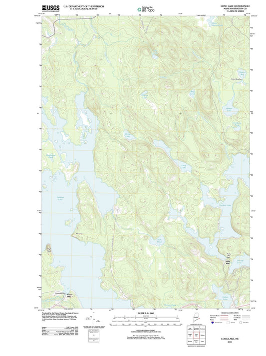 2011 Long Lake, ME - Maine - USGS Topographic Map