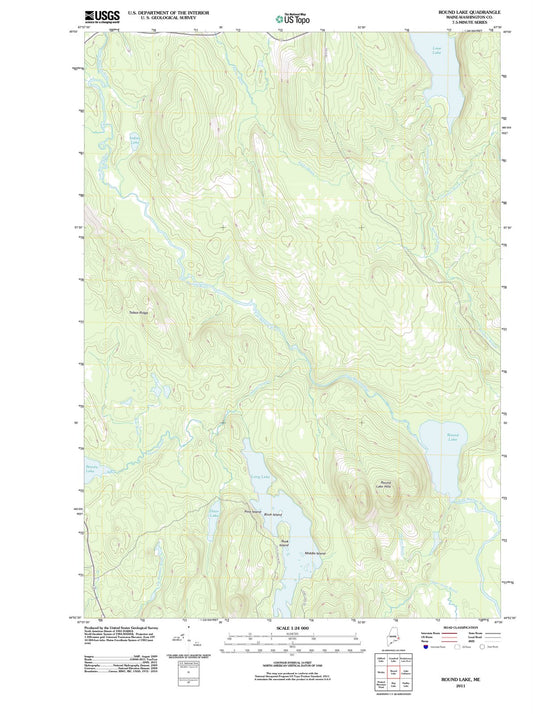 2011 Round Lake, ME - Maine - USGS Topographic Map