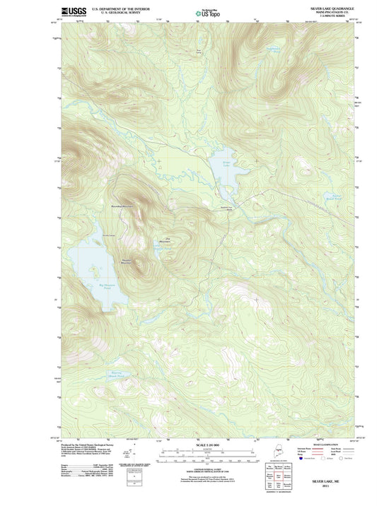 2011 Silver Lake, ME - Maine - USGS Topographic Map