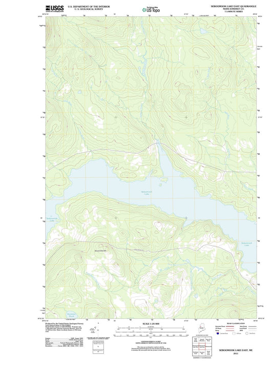 2011 Seboomook Lake East, ME - Maine - USGS Topographic Map