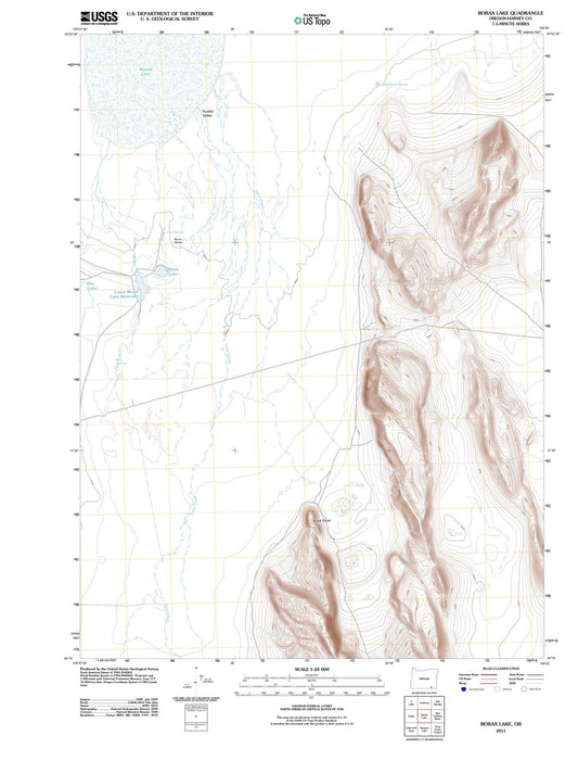 2011 Borax Lake, OR - Oregon - USGS Topographic Map