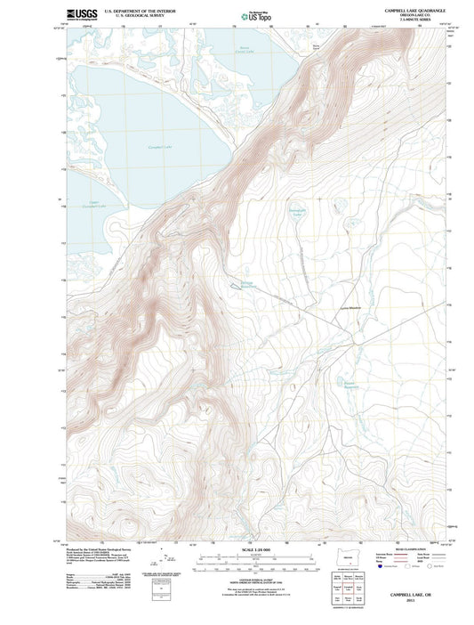 2011 Campbell Lake, OR - Oregon - USGS Topographic Map