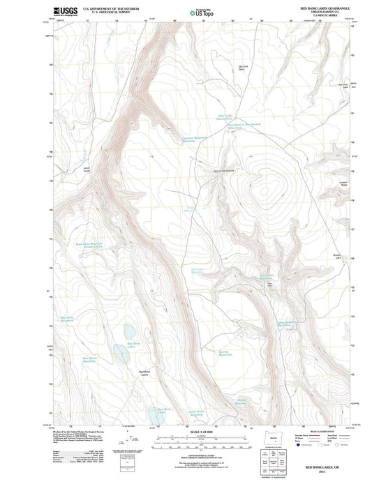 2011 Red Bank Lakes, OR - Oregon - USGS Topographic Map