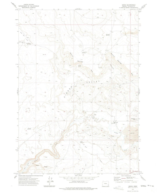 1972 Arock, OR - Oregon - USGS Topographic Map