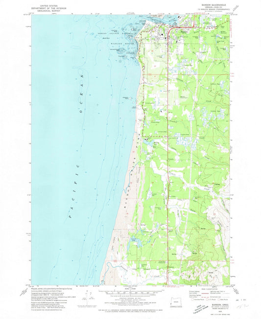 1970 Bandon, OR - Oregon - USGS Topographic Map