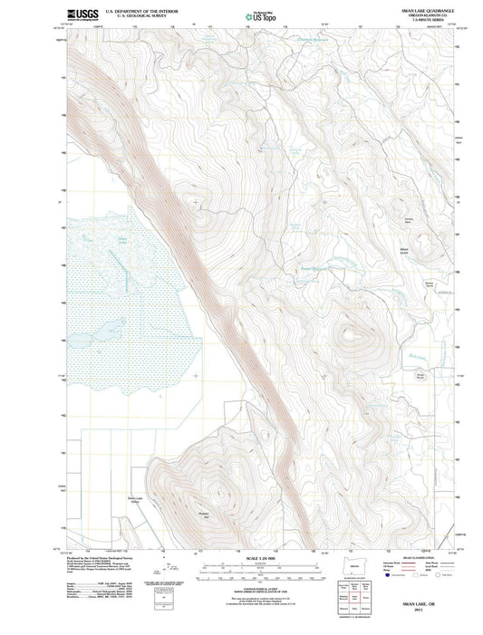 2011 Swan Lake, OR - Oregon - USGS Topographic Map