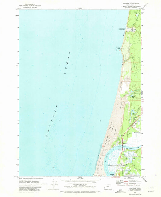 1970 Bullards, OR - Oregon - USGS Topographic Map