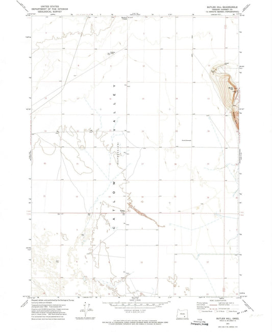 1971 Butler Hill, OR - Oregon - USGS Topographic Map