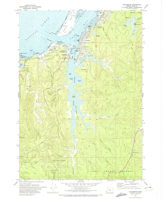 1970 Charleston, OR - Oregon - USGS Topographic Map