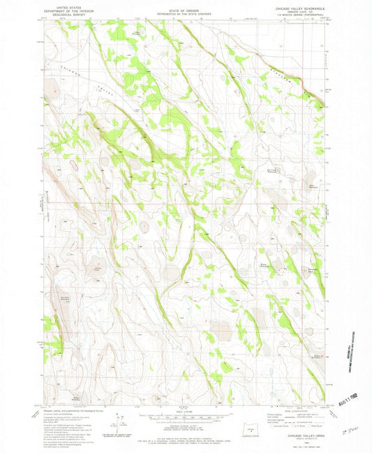 1981 Chicago Valley, OR - Oregon - USGS Topographic Map