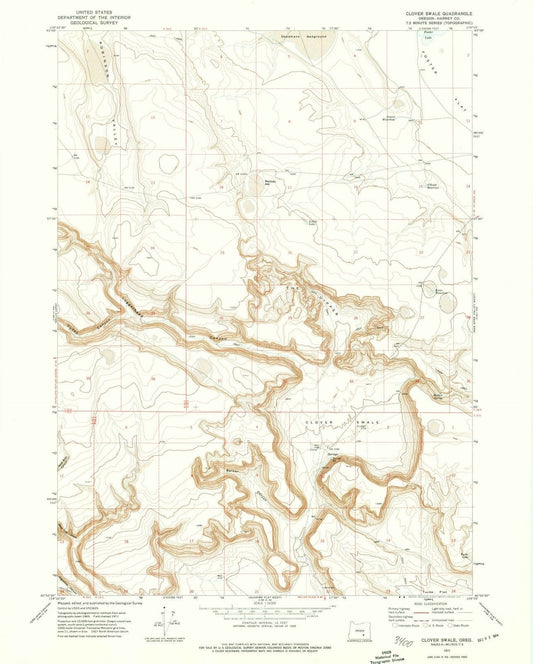 1971 Cloverale, OR - Oregon - USGS Topographic Map