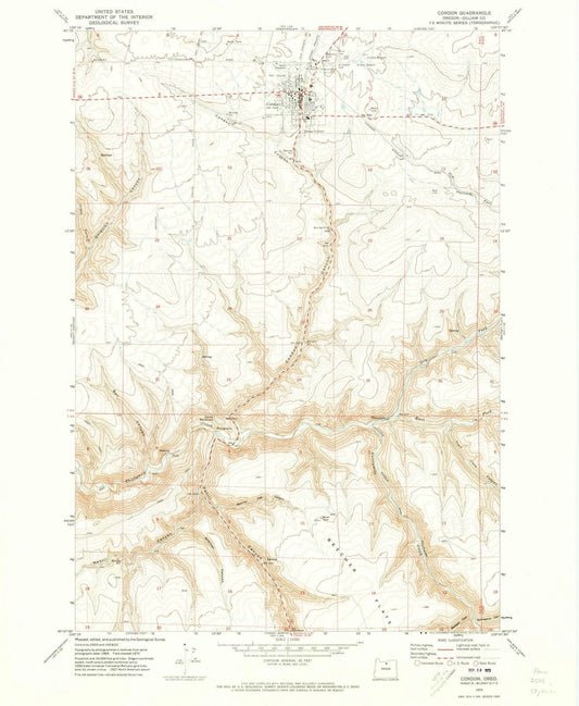 1970 Condon, OR - Oregon - USGS Topographic Map