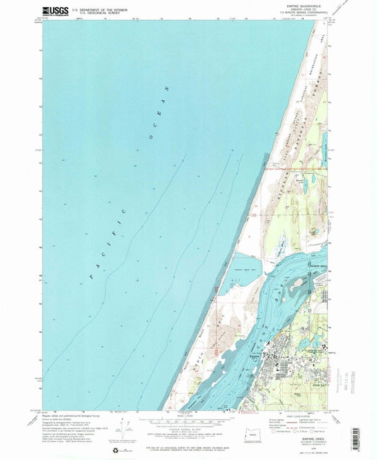 1970 Empire, OR - Oregon - USGS Topographic Map