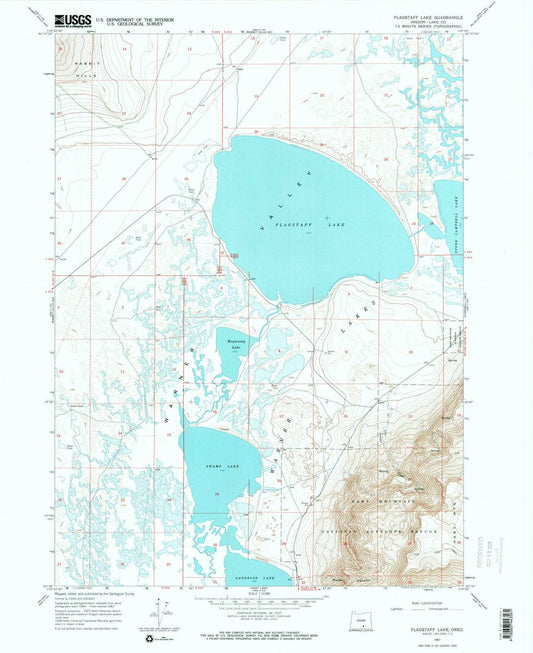 1967 Flagstaff Lake, OR - Oregon - USGS Topographic Map
