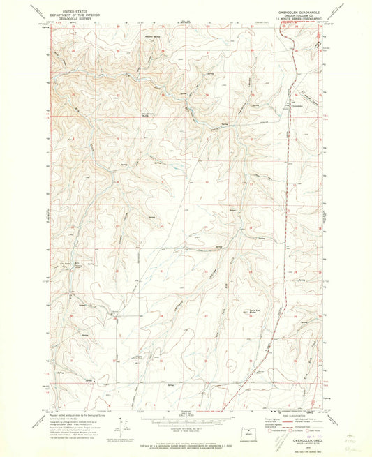 1970 Gwendolen, OR - Oregon - USGS Topographic Map