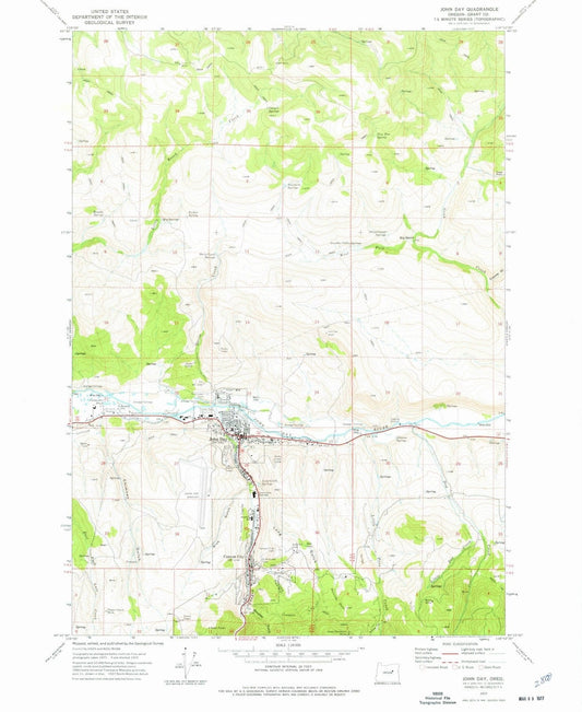 1972 Johnay, OR - Oregon - USGS Topographic Map