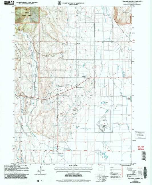 2004 Lakeview Airport, OR - Oregon - USGS Topographic Map