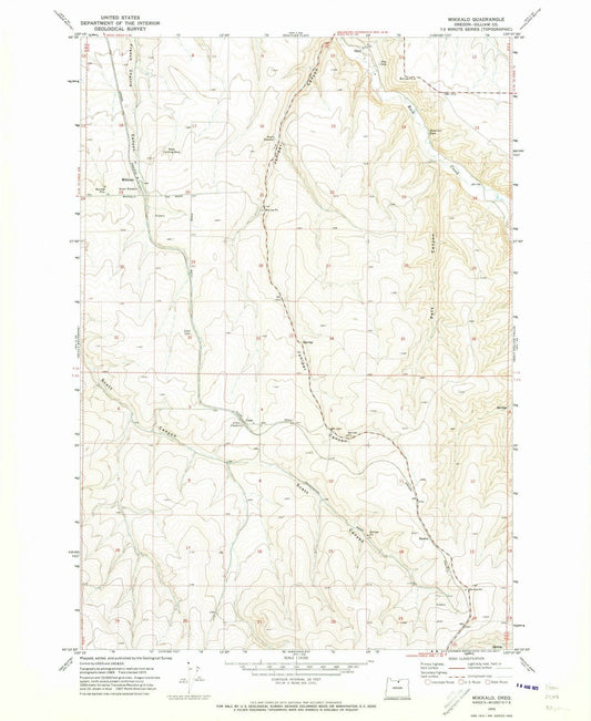 1970 Mikkalo, OR - Oregon - USGS Topographic Map