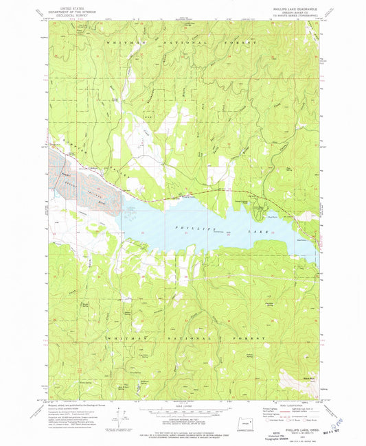 1972 Phillips Lake, OR - Oregon - USGS Topographic Map