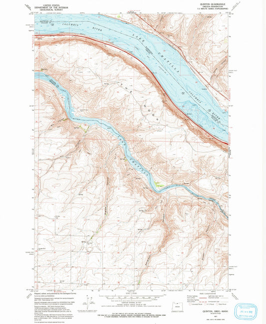 1971 Quinton, OR - Oregon - USGS Topographic Map