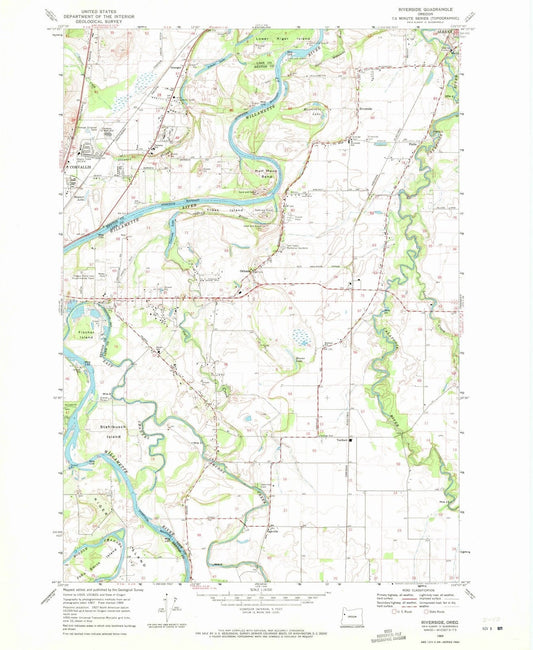 1969 Riverside, OR - Oregon - USGS Topographic Map