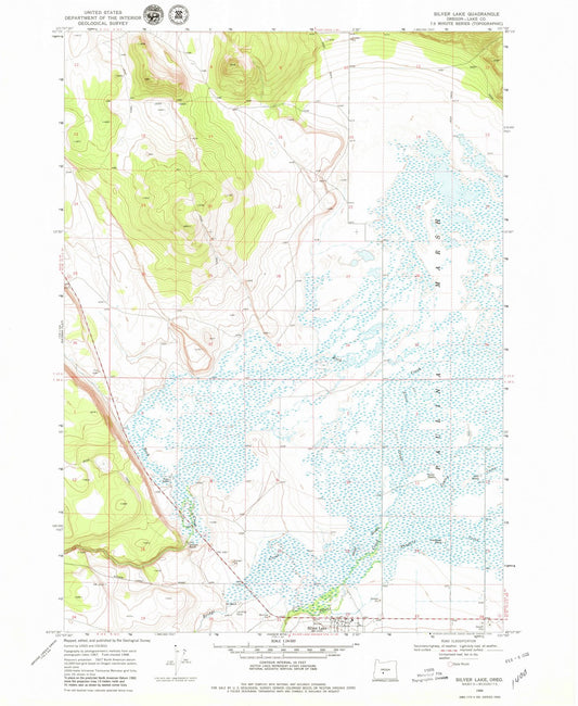 1968 Silver Lake, OR - Oregon - USGS Topographic Map