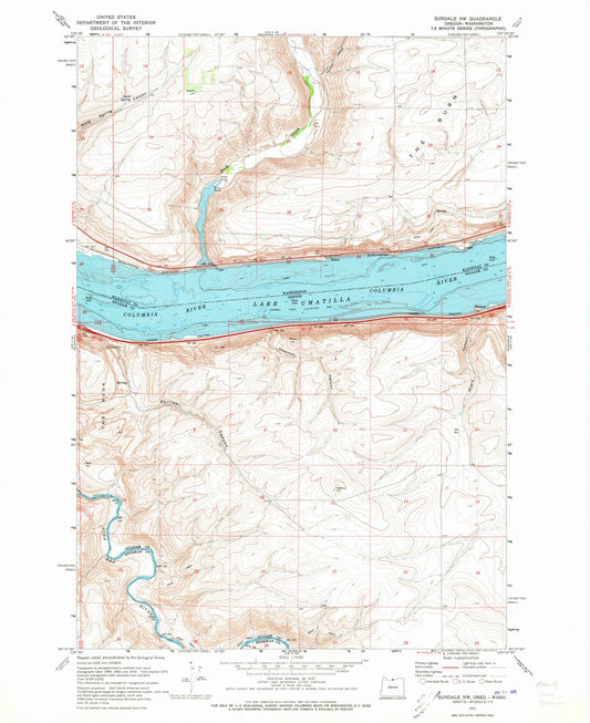 1971 Sundale, OR - Oregon - USGS Topographic Map