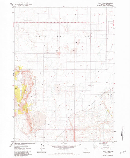 1981 Thorn Lake, OR - Oregon - USGS Topographic Map