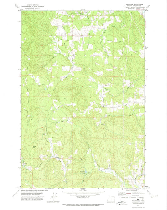 1971 Trenholm, OR - Oregon - USGS Topographic Map