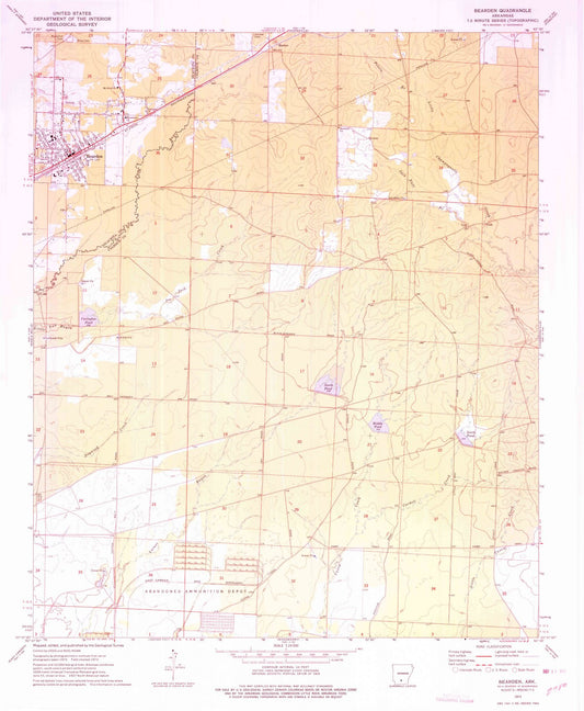 1973 Bearden, AR - Arkansas - USGS Topographic Map