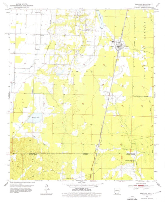 1952 Bradley, AR - Arkansas - USGS Topographic Map v3