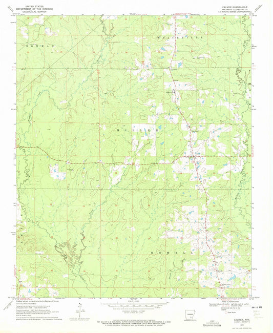 1970 Calmer, AR - Arkansas - USGS Topographic Map