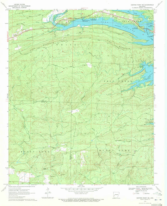1970 Center Point, AR - Arkansas - USGS Topographic Map