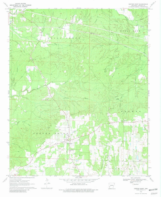 1970 Center Point, AR - Arkansas - USGS Topographic Map v2