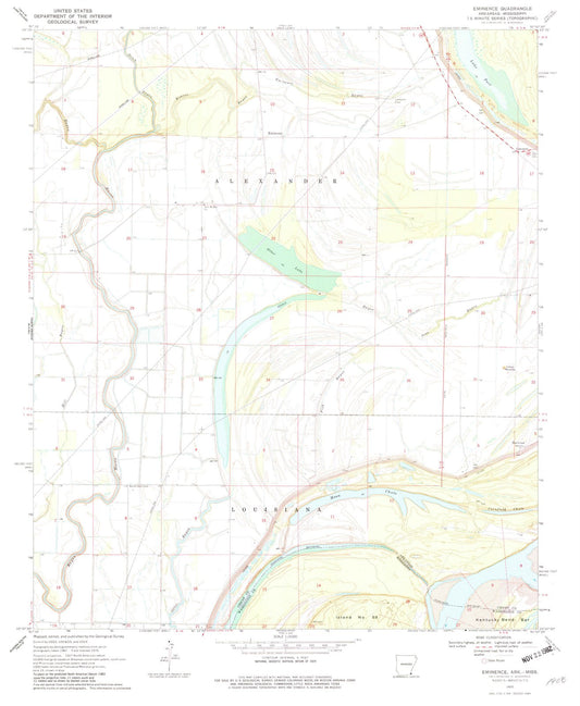 1970 Eminence, AR - Arkansas - USGS Topographic Map