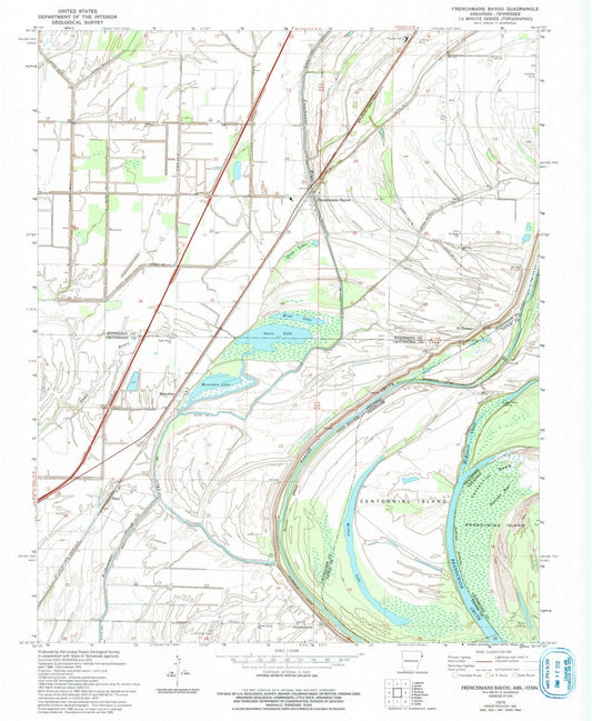 1970 Frenchmans Bayou, AR - Arkansas - USGS Topographic Map
