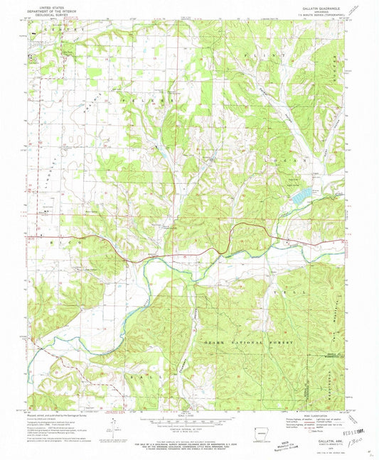 1970 Gallatin, AR - Arkansas - USGS Topographic Map