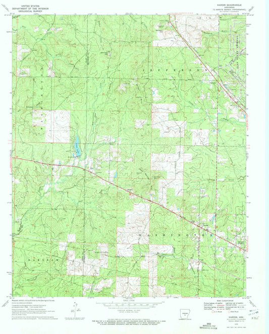 1970 Hardin, AR - Arkansas - USGS Topographic Map