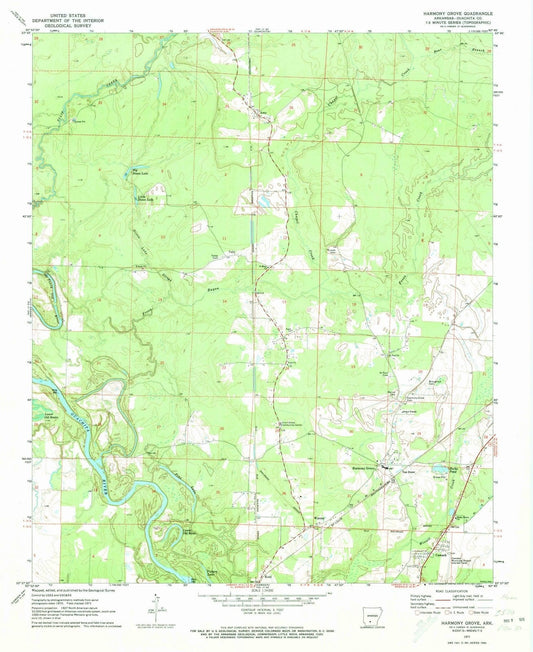 1971 Harmony Grove, AR - Arkansas - USGS Topographic Map